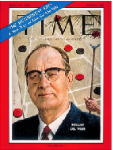 Del Webb on the cover of TIME Magazine, 1962