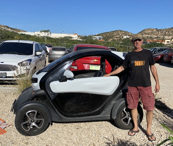 Compact NEV in use in Cabo, Mexico